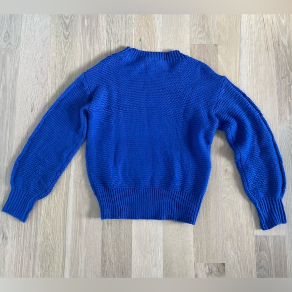 St. John's Bay Vibrant Blue Knit Sweater - Picture 2 of 5